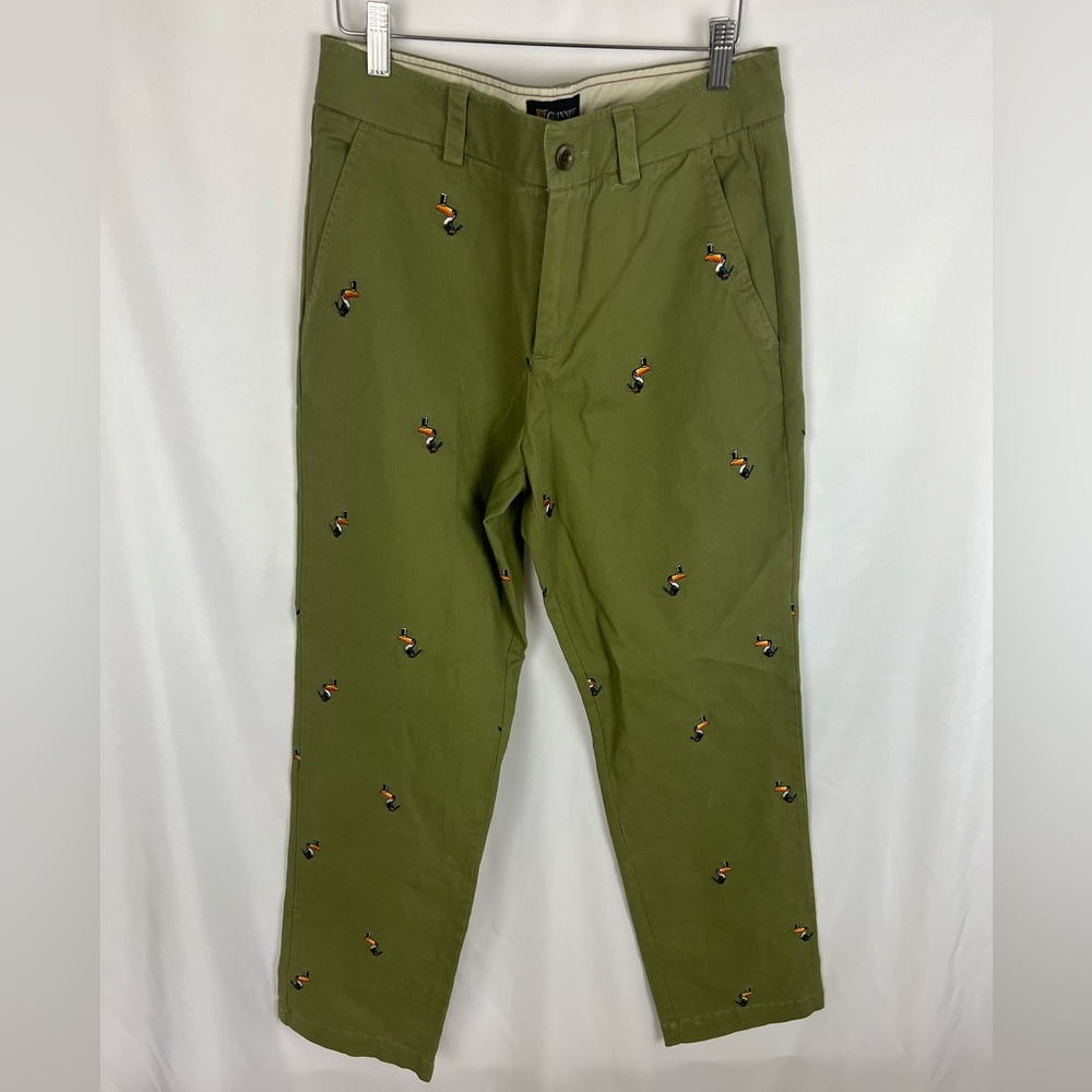Women’s Green Embroidered Pants